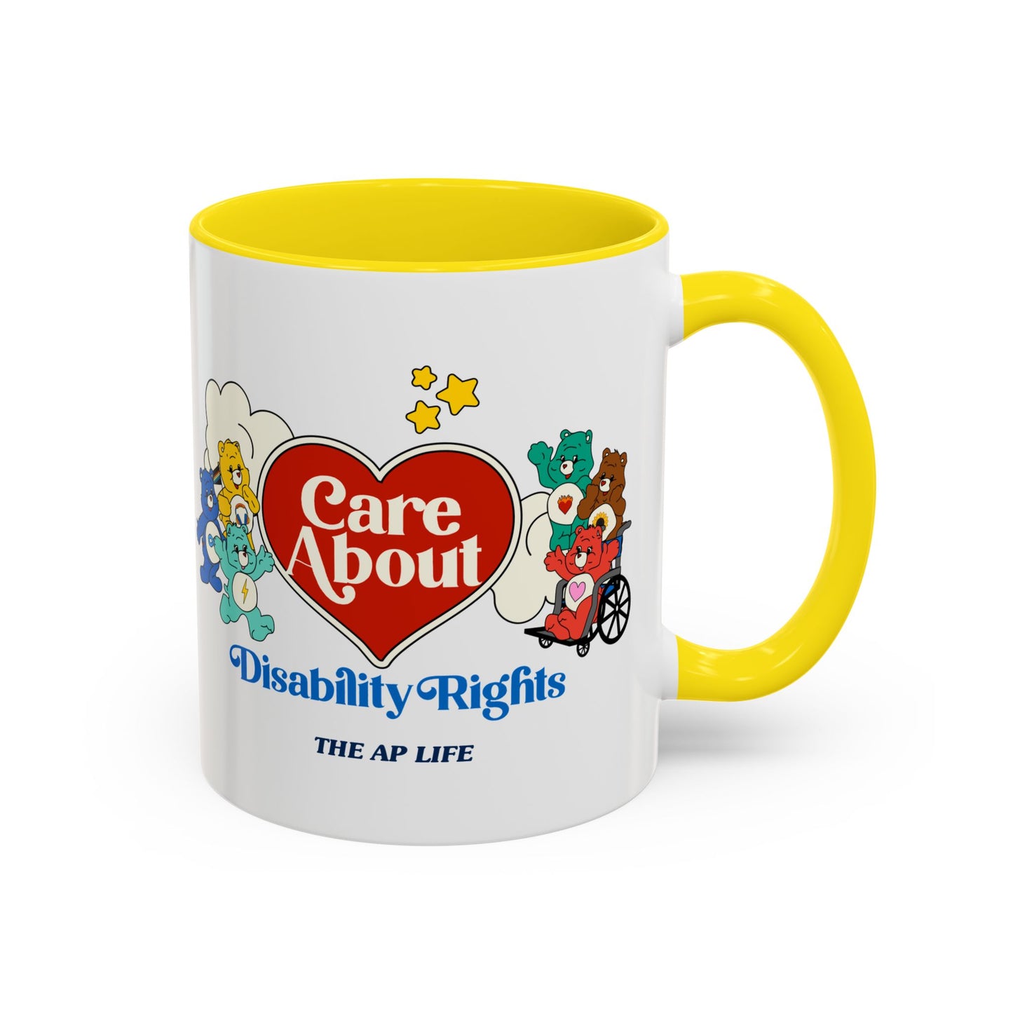 Care About Neurological Differences - Disability Rights - Accent Coffee Mug (11, 15oz)