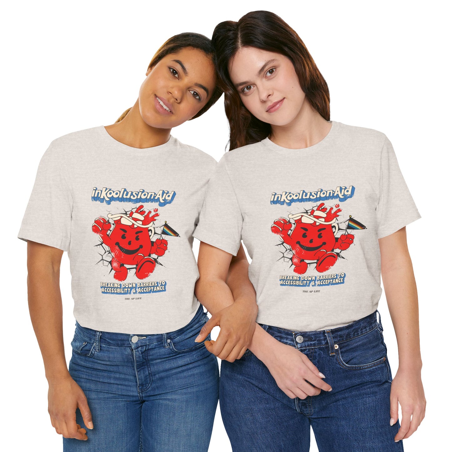 InKoolusion Aid - Breaking Down Barriers to Accessibility & Acceptance - Disability Rights - Adult Unisex Jersey Short Sleeve Tee
