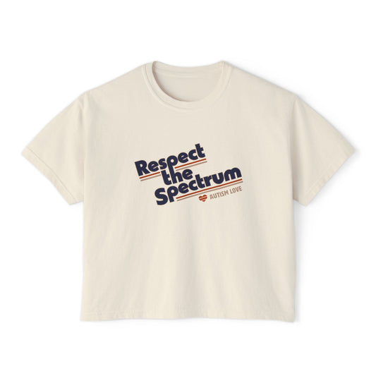 Respect The Spectrum Autism Love - Women's Boxy Tee