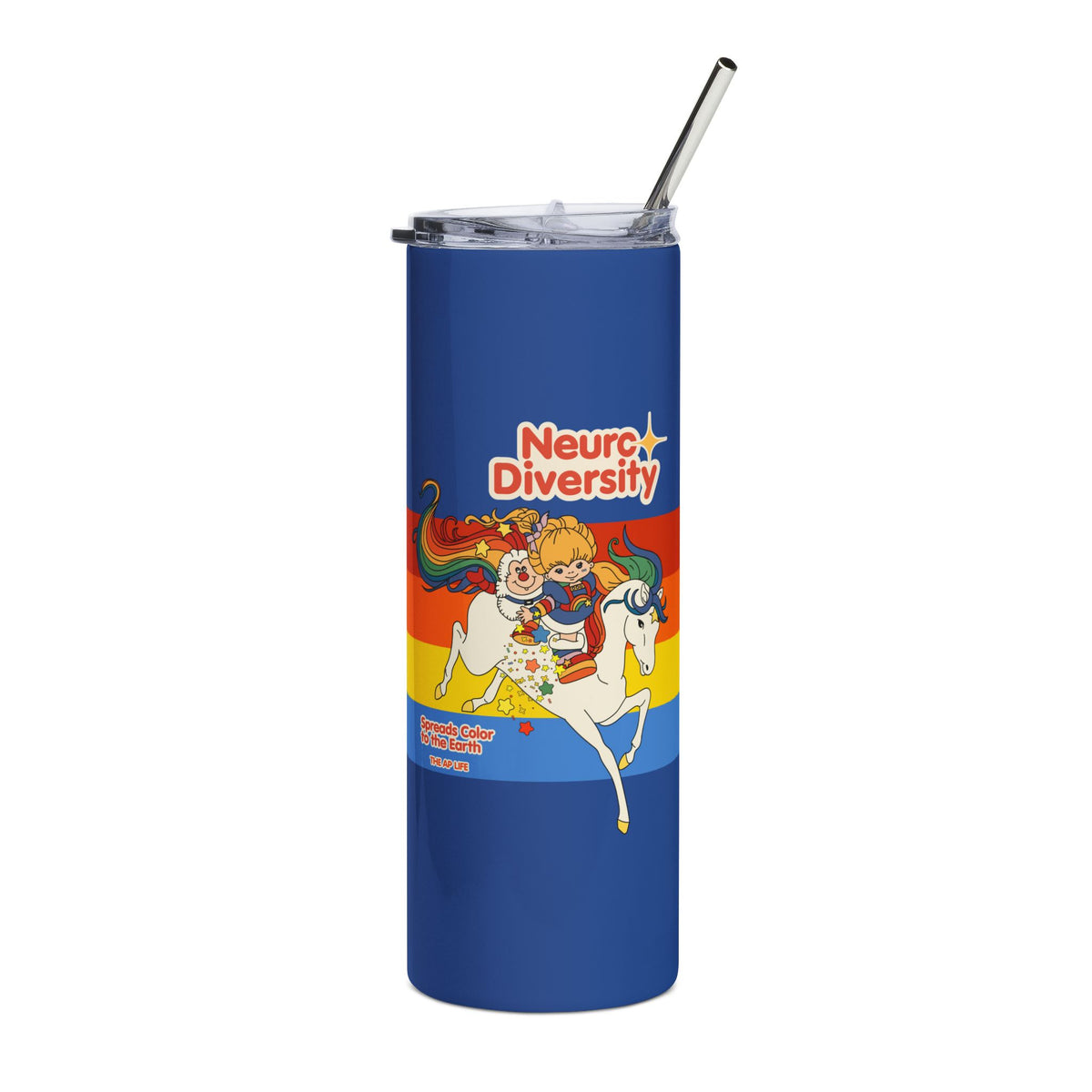 Neurodiversity Spreads Color to the Earth - Stainless Steel Tumbler, 20oz