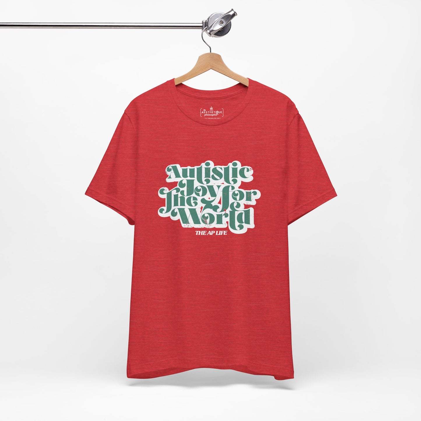 Autistic Joy for the World - Seasonal Style - Unisex Jersey Short Sleeve Tee