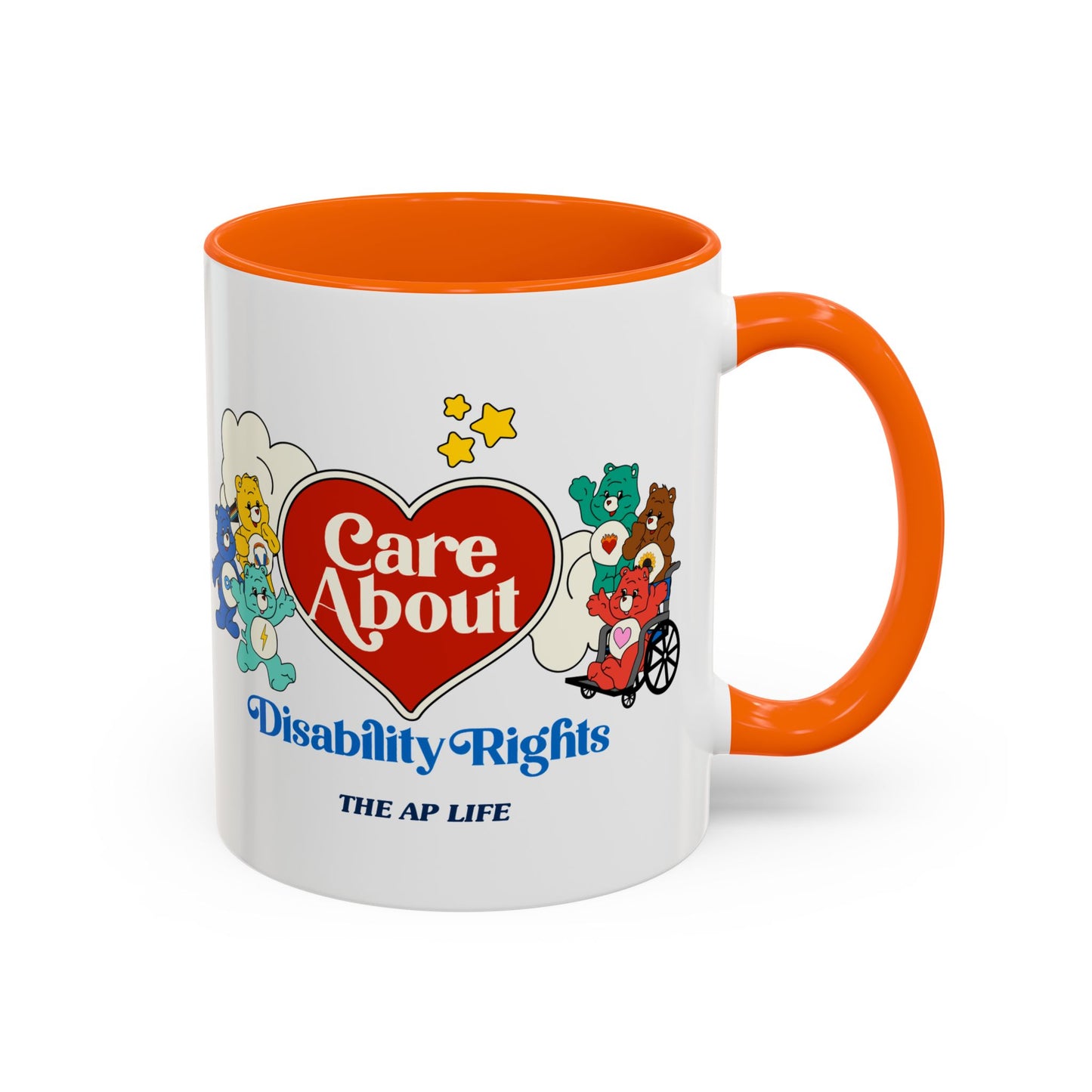 Care About Neurological Differences - Disability Rights - Accent Coffee Mug (11, 15oz)
