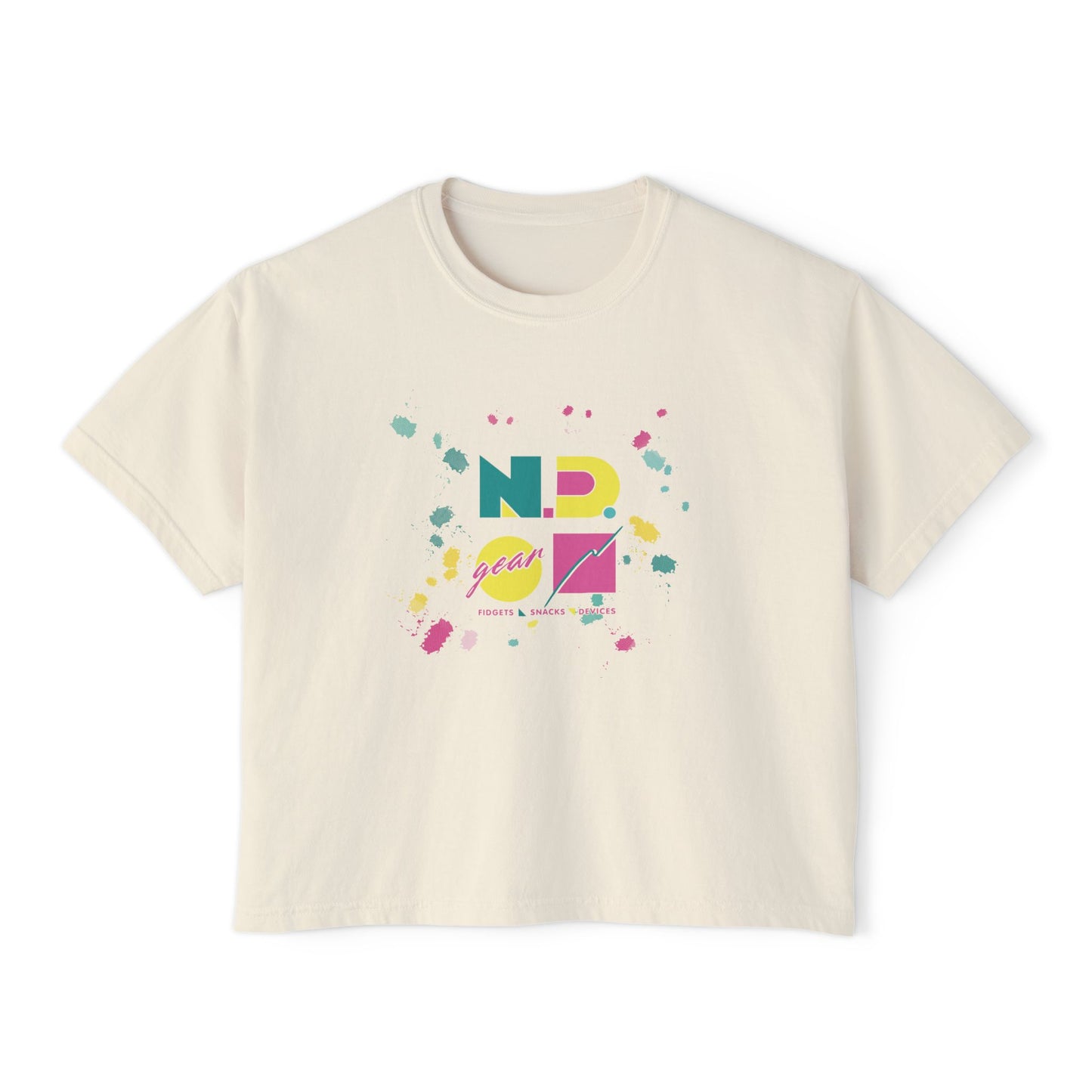 N.D. Gear - Fidgets, Snacks, Devices - Women's Boxy Tee
