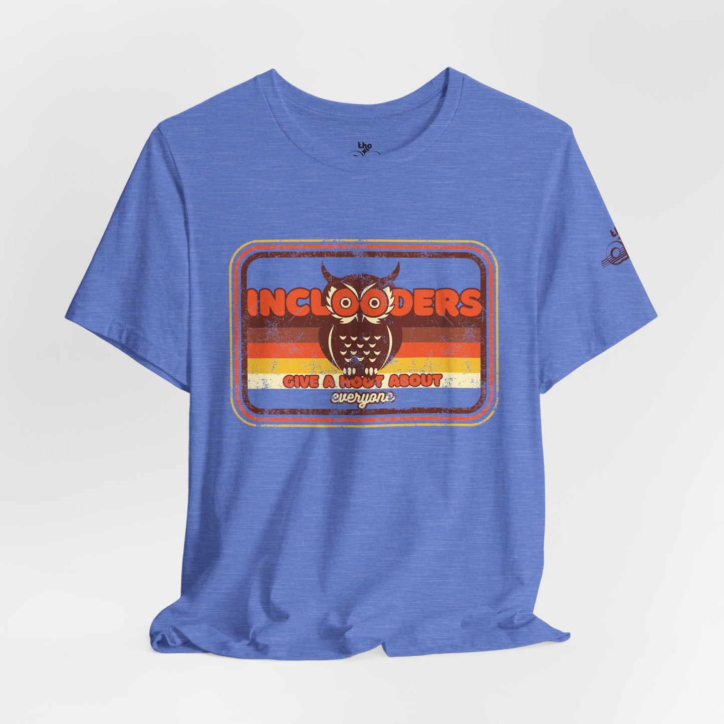 Inclooders Give a Hoot About Everyone - Adult Unisex Jersey Short Sleeve Tee