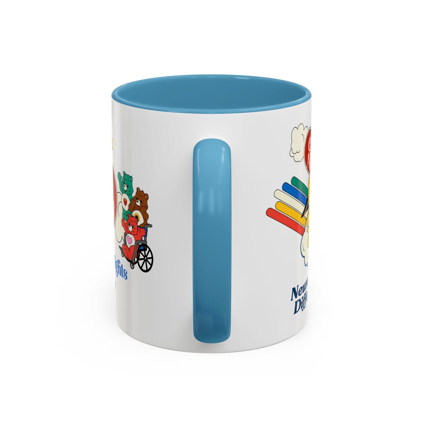Care About Neurological Differences - Disability Rights - Accent Coffee Mug (11, 15oz)