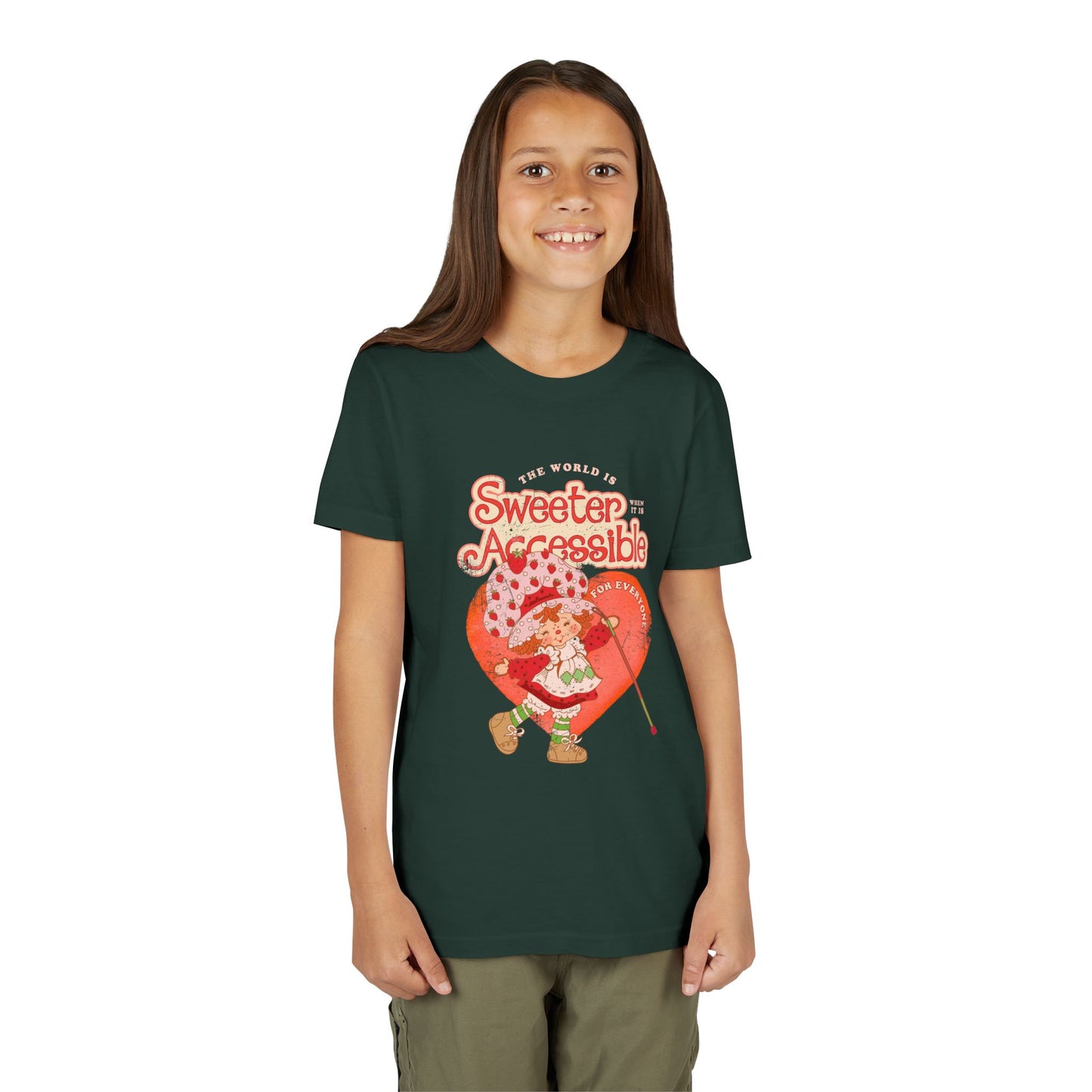The World is Sweeter, when it is Accessible for Everyone - Youth Unisex Short Sleeve Tee
