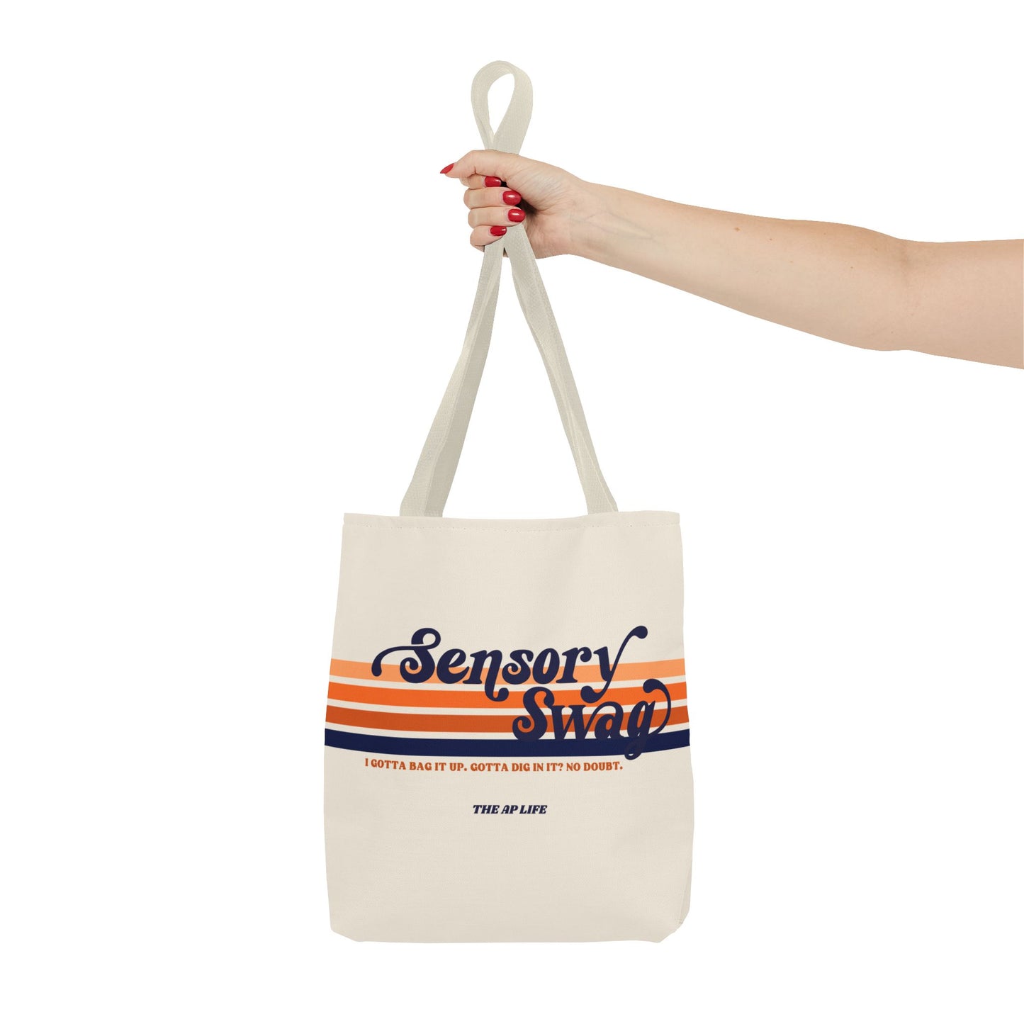 POD Sensory Swag Polyester Tote Bag