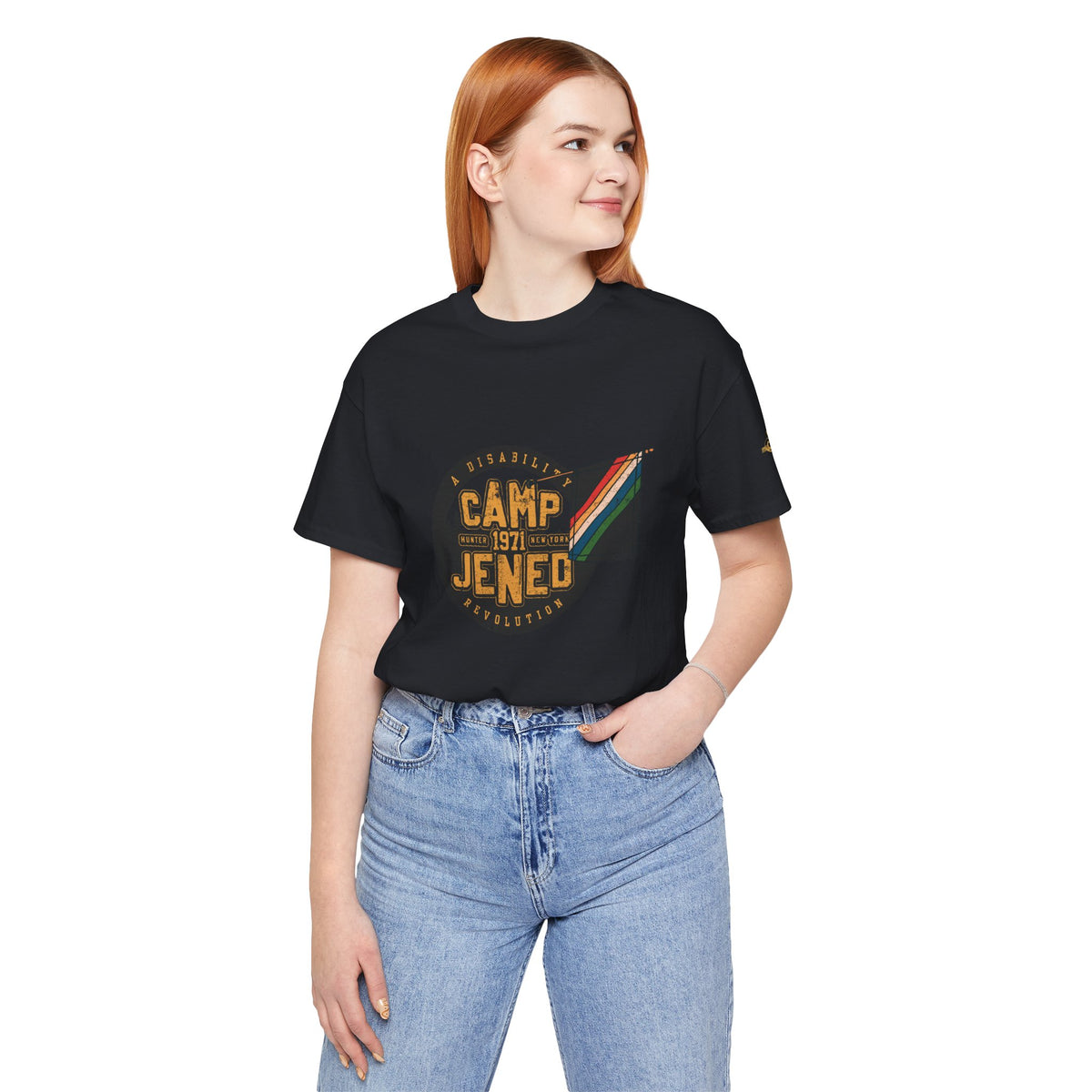Camp Jened 1971 - A Disability Revolution - Adult Unisex Jersey Short Sleeve Tee