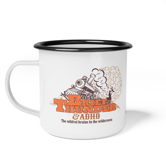 The Wildest Brains in the Wilderness - ADHD - Enamel Camp Mug