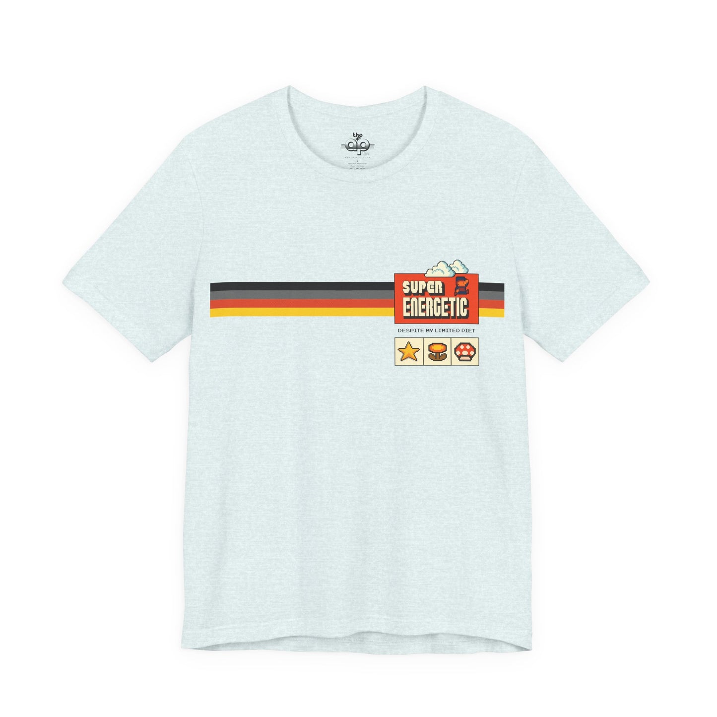 Super Energetic Despite My Limited Diet - Adult Unisex Jersey Short Sleeve Tee