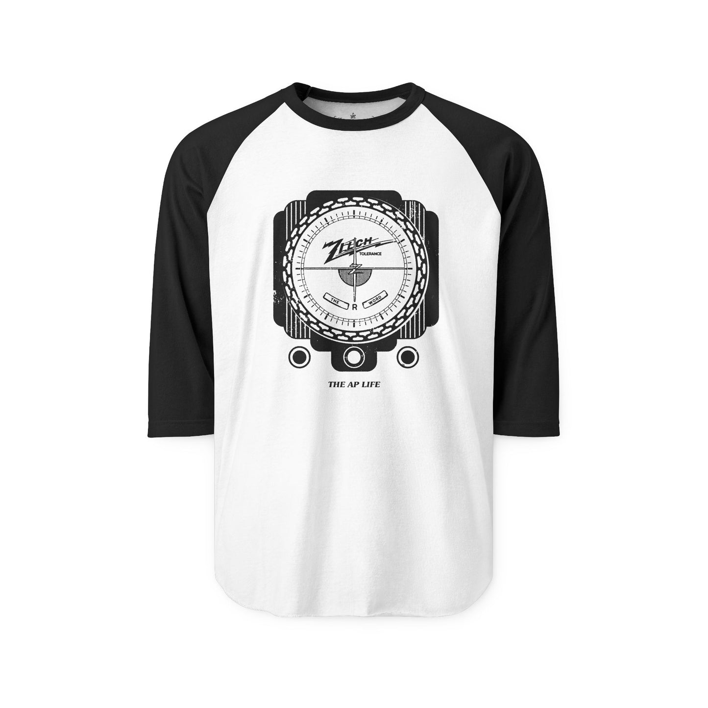 Zilch Tolerance for the R Word - Adult Unisex Three-Quarter Sleeve Raglan Shirt