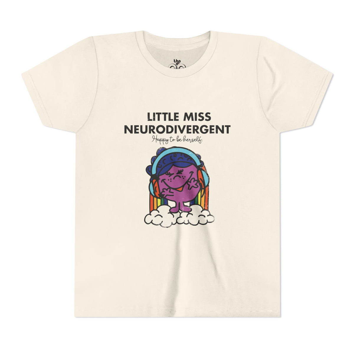 Little Miss Neurodivergent - Unisex Youth Short Sleeve Tee