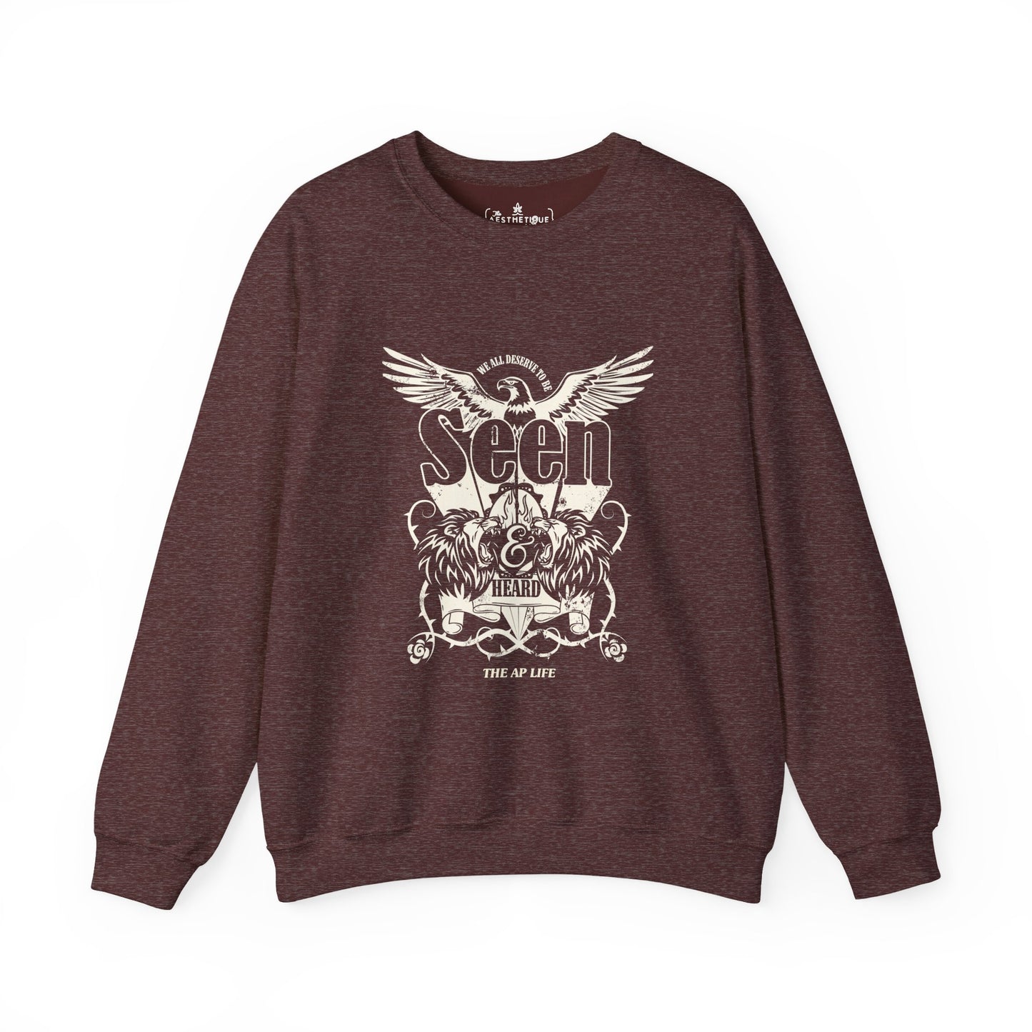 We All Deserve to be Seen & Heard - Adult Unisex Heavy Blend™ Crewneck Sweatshirt