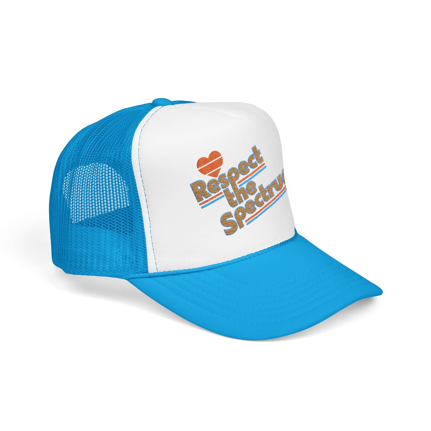 Respect The Spectrum Embroidered - Adult Unisex Trucker Hat