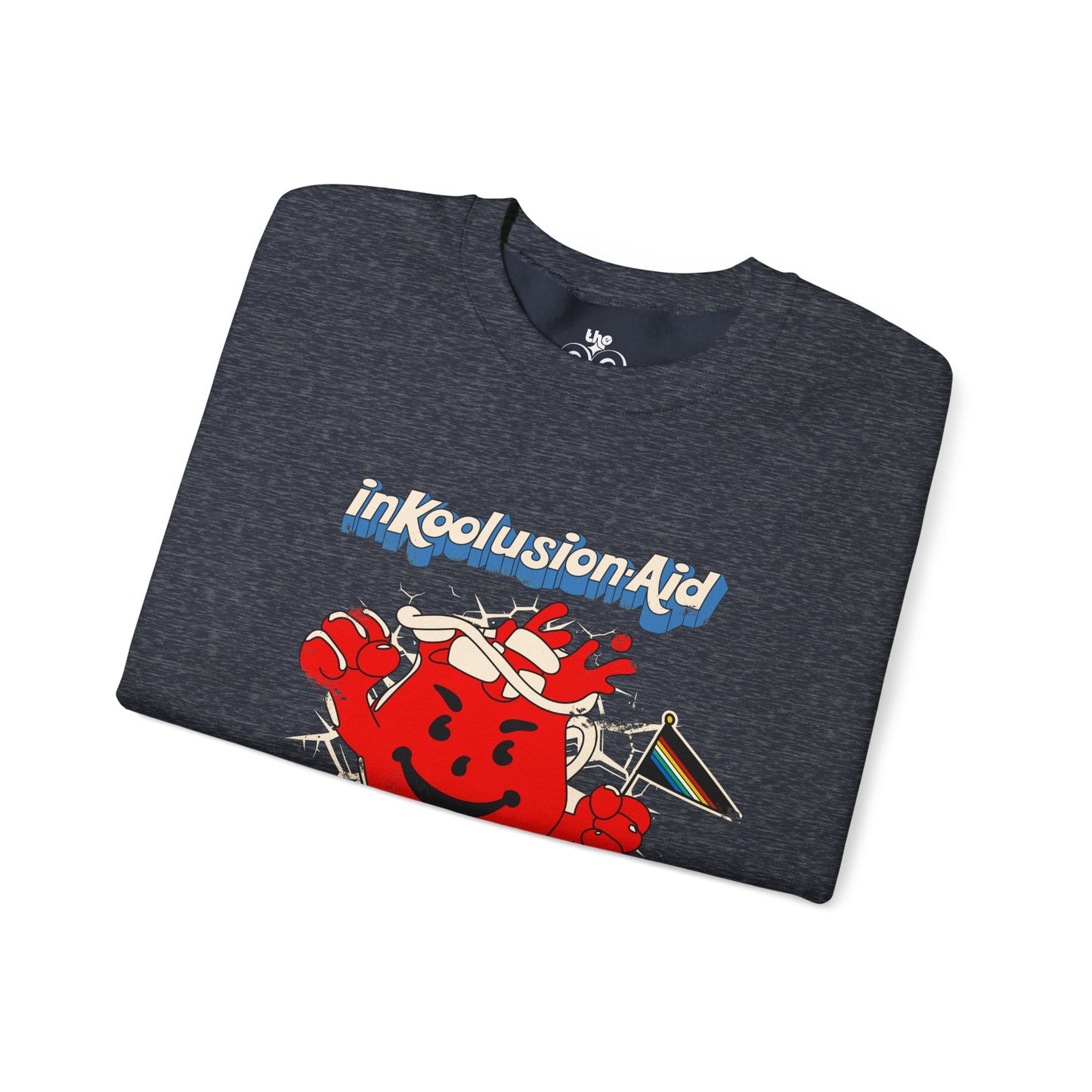 InKoolusion Aid - Breaking Down Barriers to Accessibility & Acceptance - Adult Unisex Heavy Blend™ Crewneck Sweatshirt