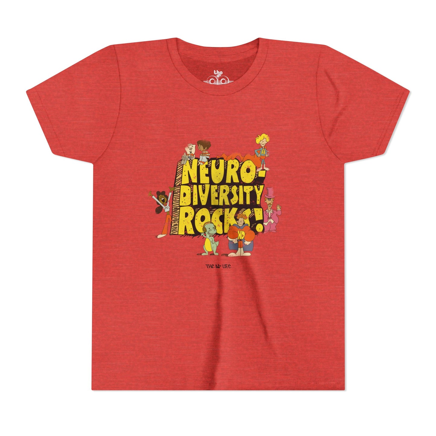 Neurodiversity Rocks - School House - Youth Unisex Jersey Tee