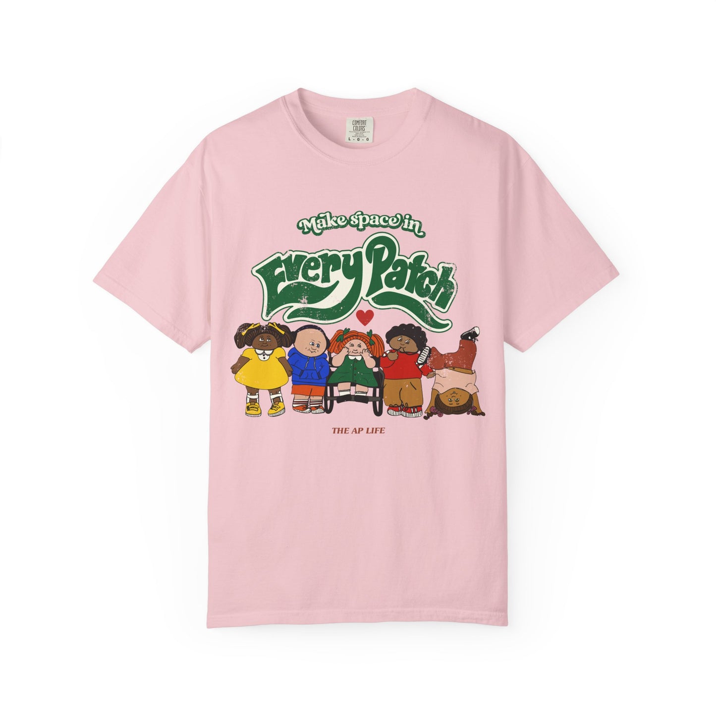 Make Space in Every Patch - Inclusion Matters - Unisex Garment-Dyed T-shirt