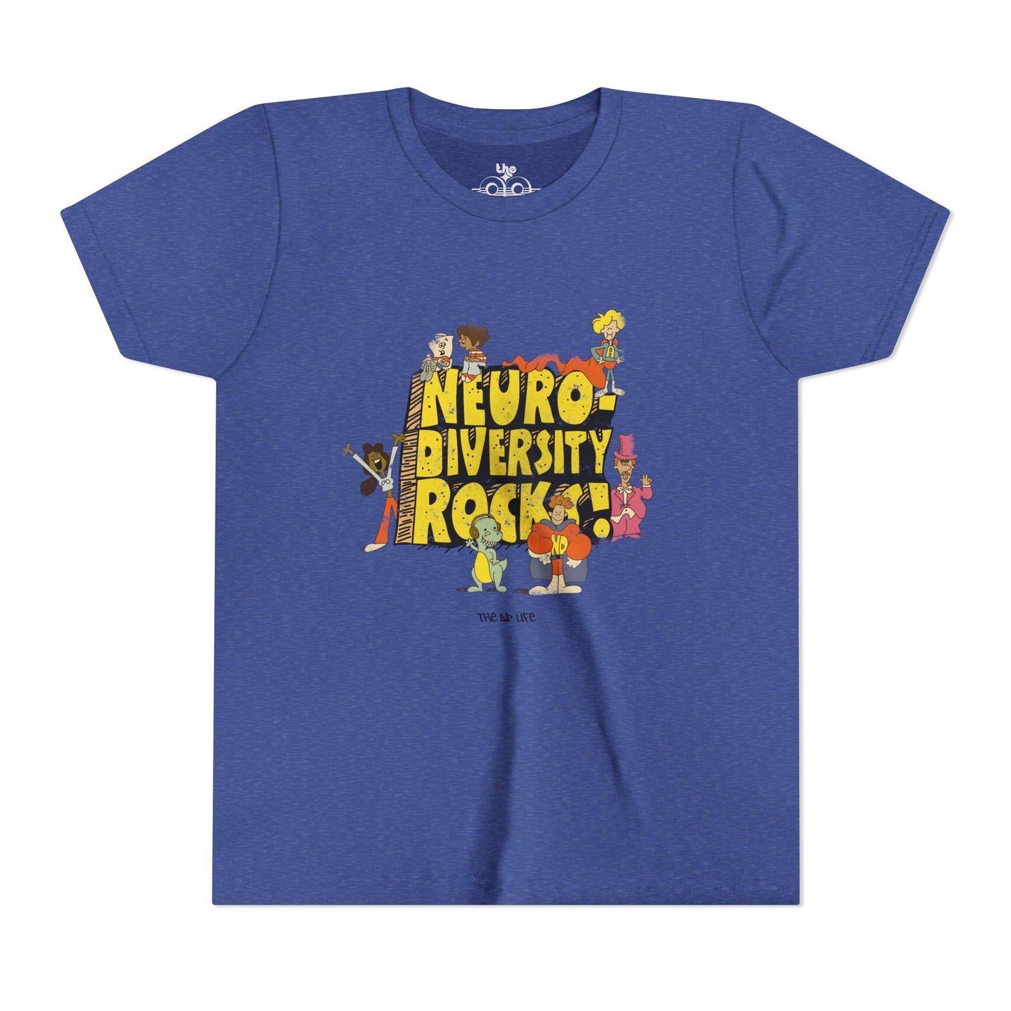 Neurodiversity Rocks - School House - Youth Unisex Jersey Tee
