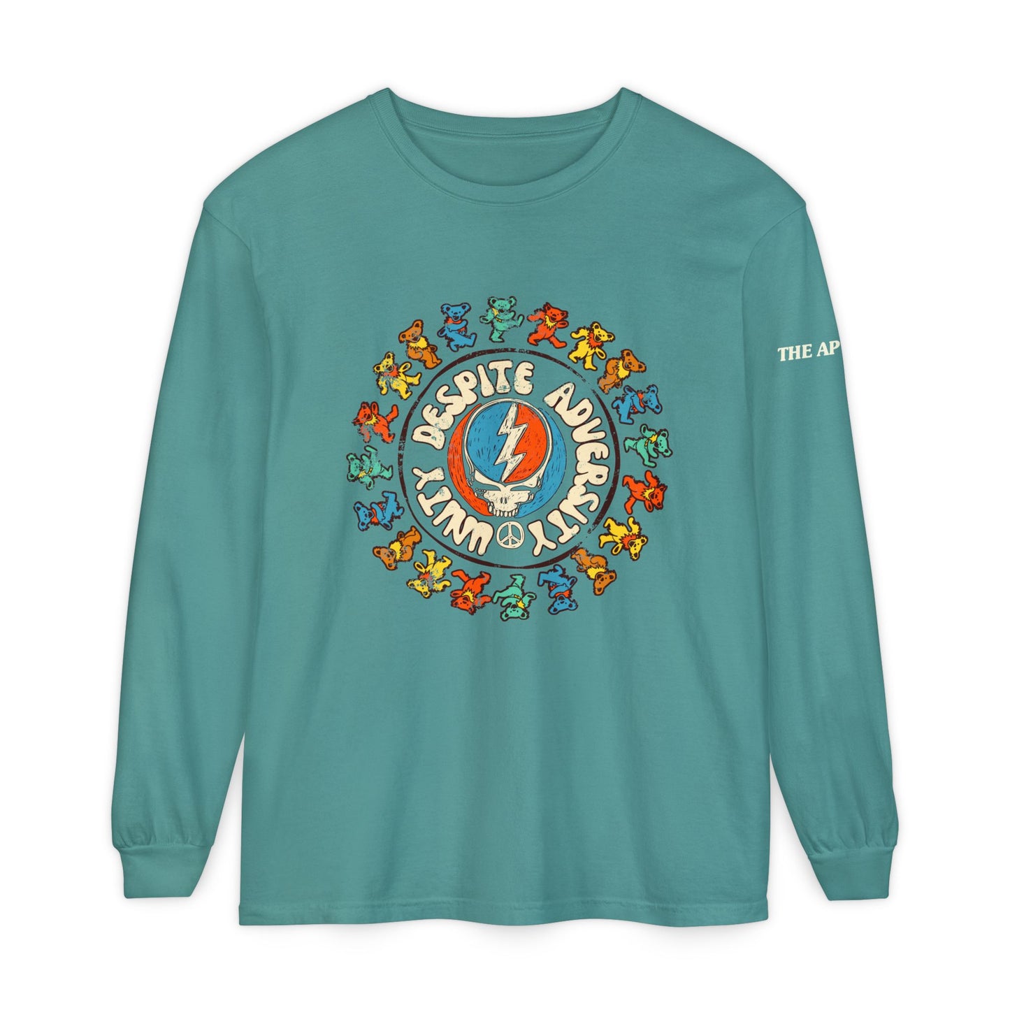 Unity Despite Adversity - Unisex Garment-dyed Long Sleeve T-Shirt