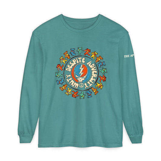 Unity Despite Adversity - Unisex Garment-dyed Long Sleeve T-Shirt