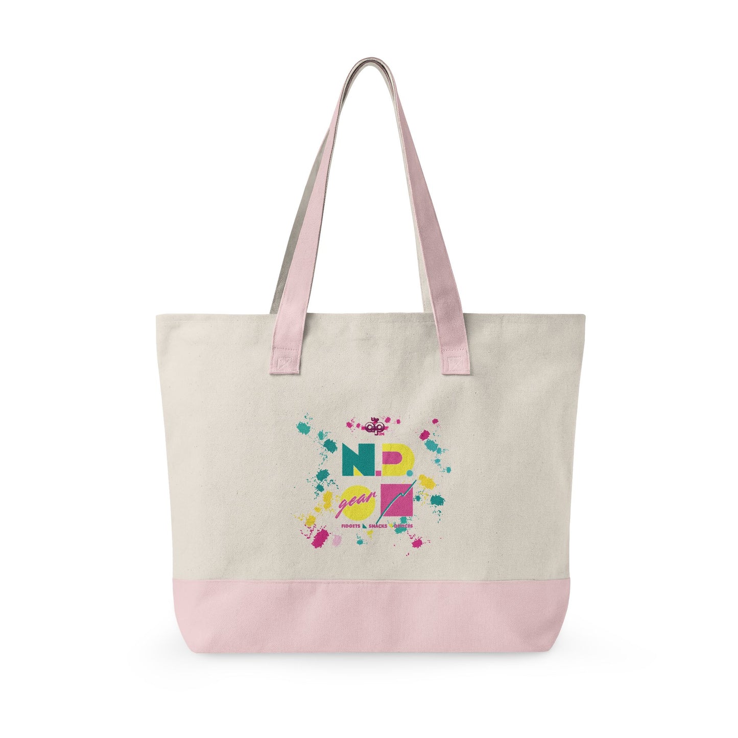 N.D. Gear - Fidgets, Snacks, Devices - Zippered Canvas Tote