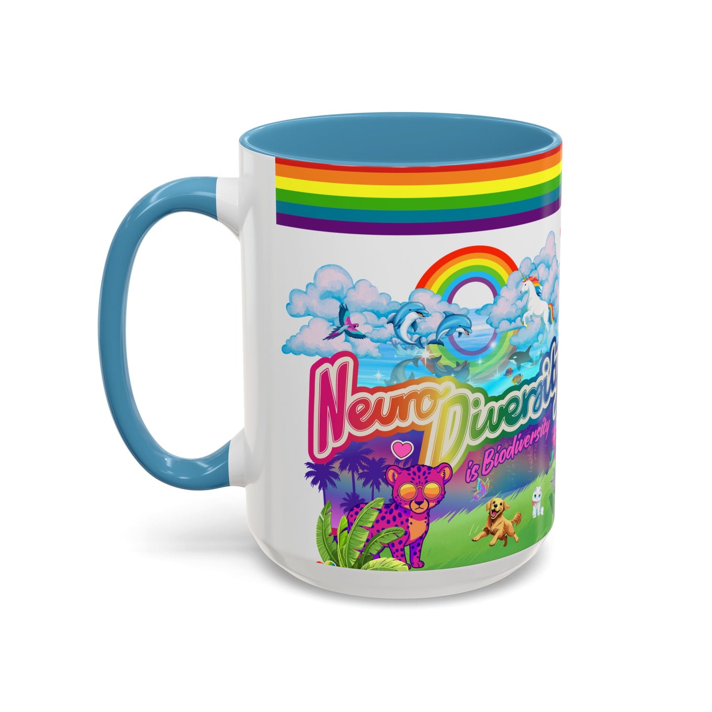Neurodiversity is Biodiversity - Accent Coffee Mug (11, 15oz)