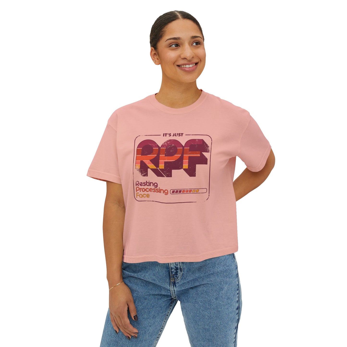 It's Just RPF - Resting Process Face - Women's Boxy Tee