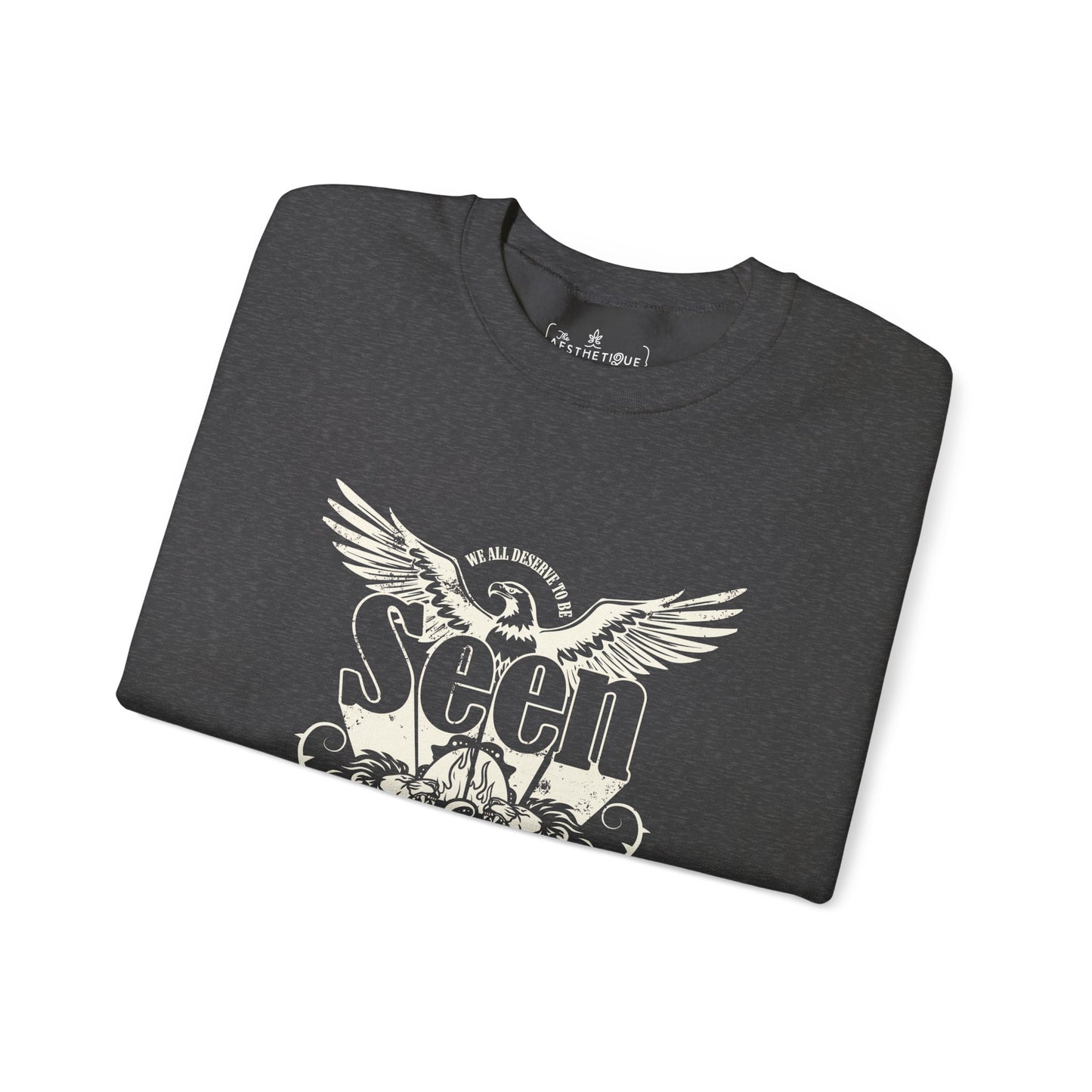 We All Deserve to be Seen & Heard - Adult Unisex Heavy Blend™ Crewneck Sweatshirt