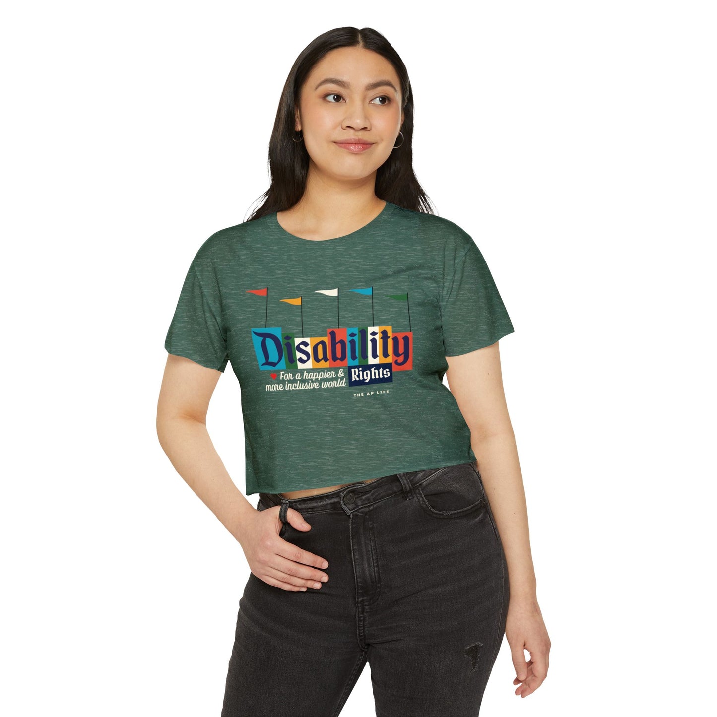 Disability Rights for a Happier & More Inclusive World - Women's Crop Top