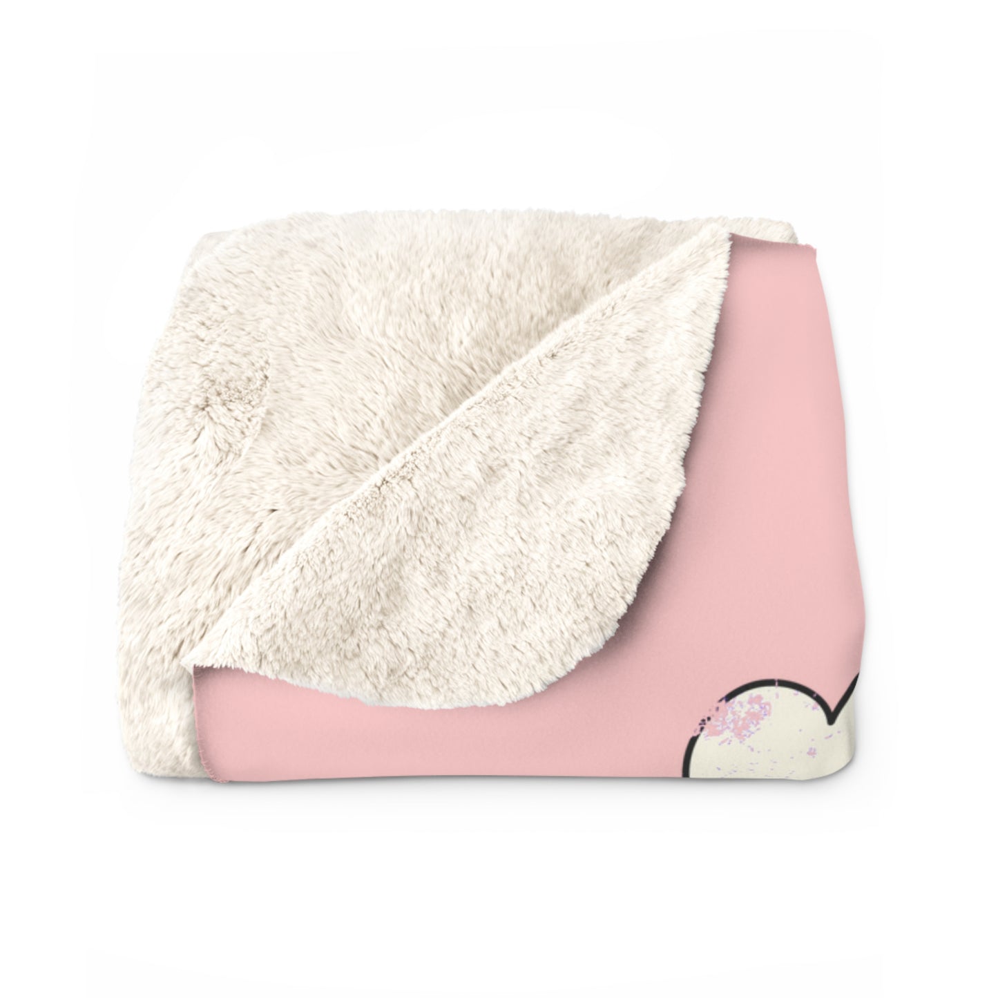 Care About Disability Rights - Retro 80s Vibe - Sherpa Fleece Blanket