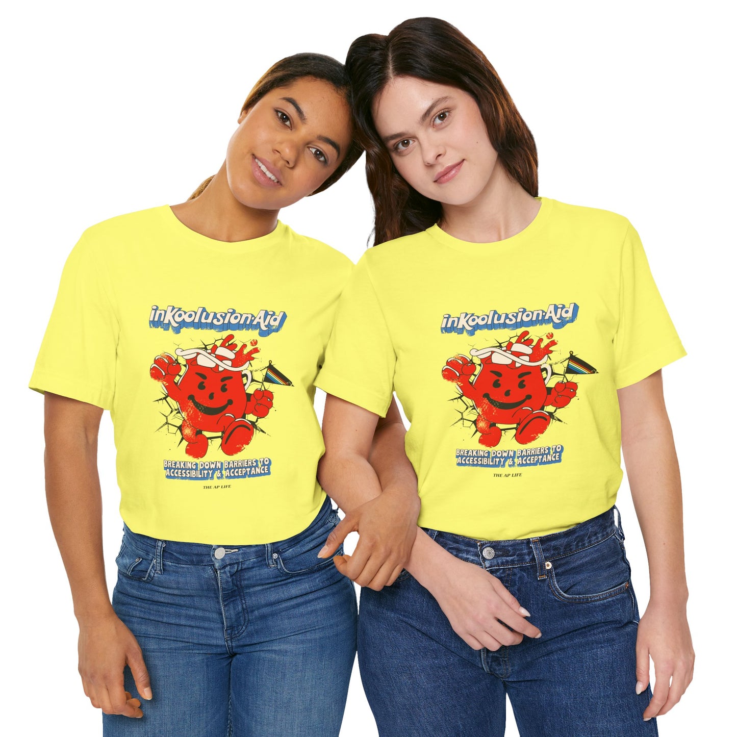 InKoolusion Aid - Breaking Down Barriers to Accessibility & Acceptance - Disability Rights - Adult Unisex Jersey Short Sleeve Tee