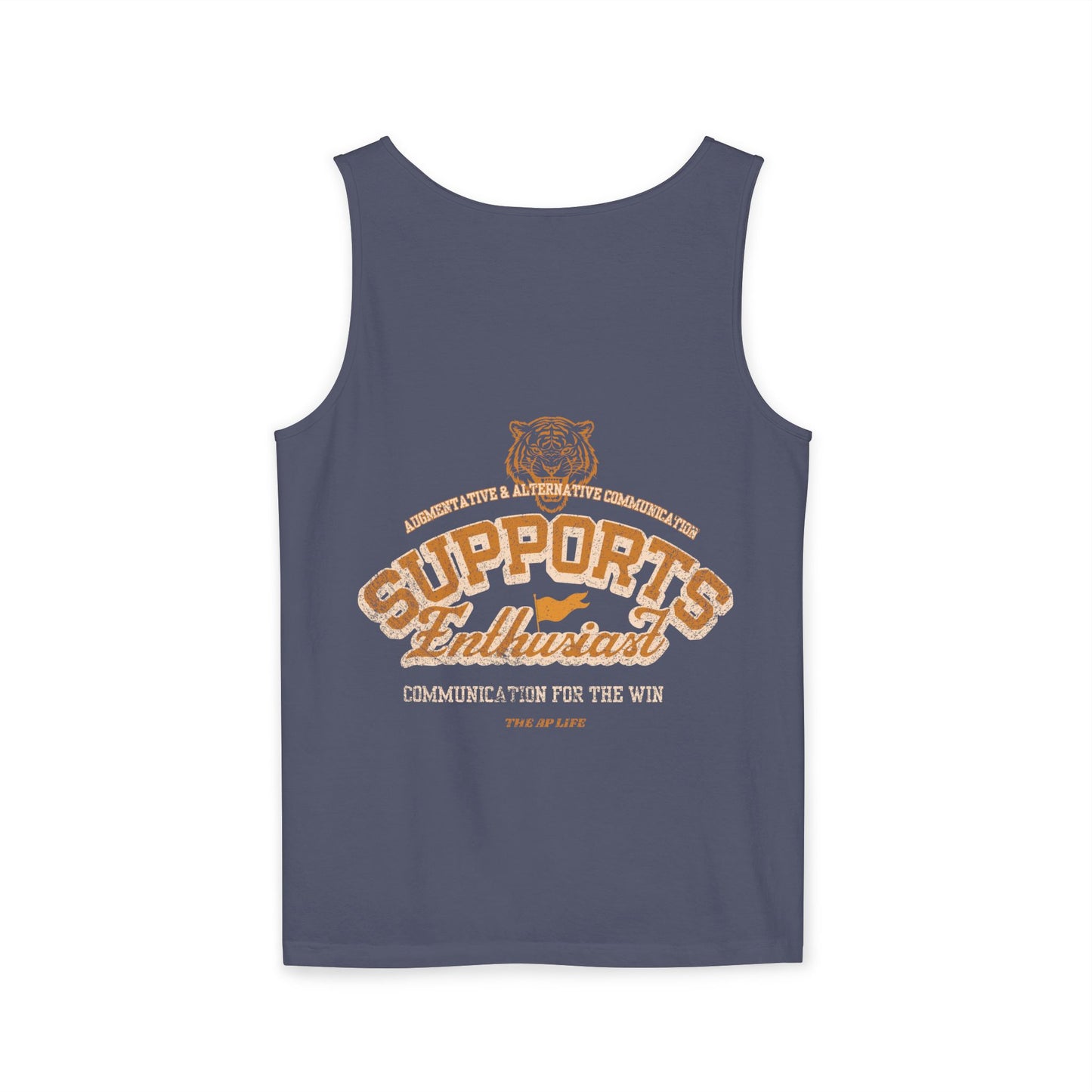 AAC Supports Team Enthusiast - Communication for the Win - Adult Unisex Tank Top