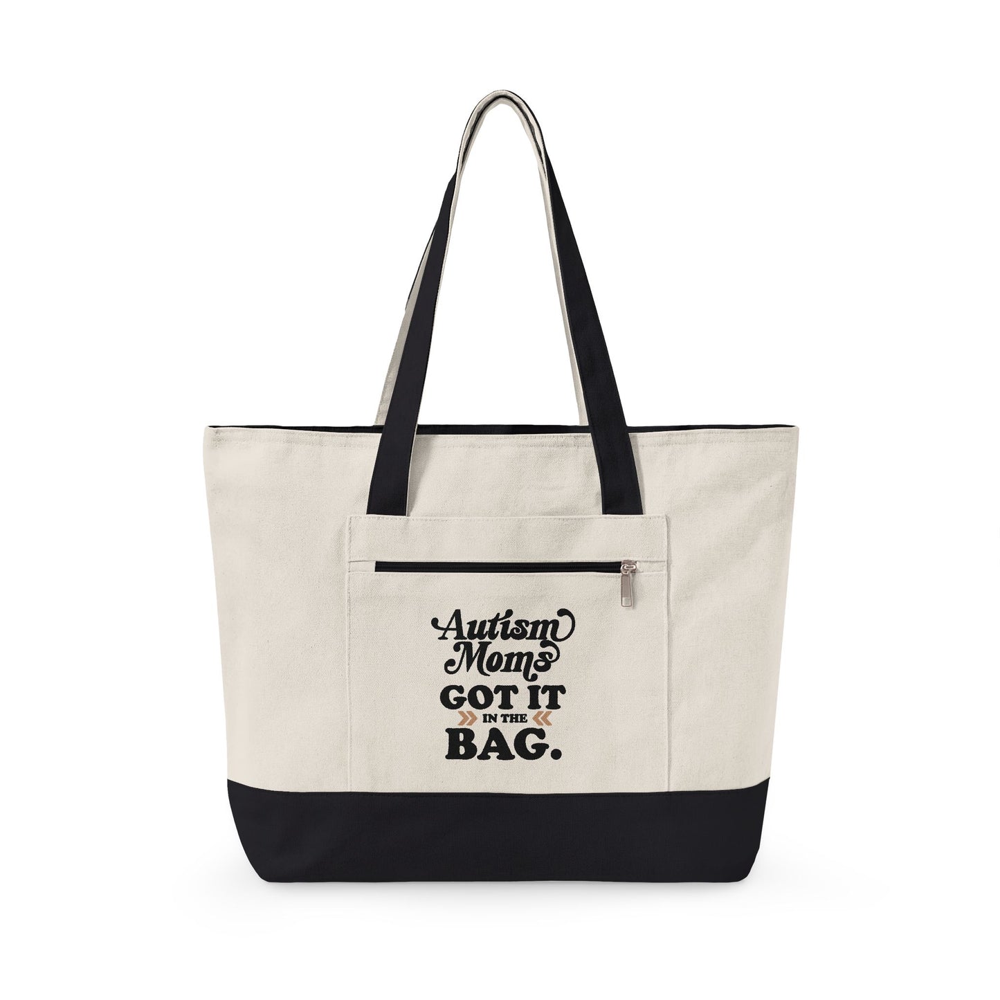 Autism Moms Got it in the Bag - Zippered Canvas Tote