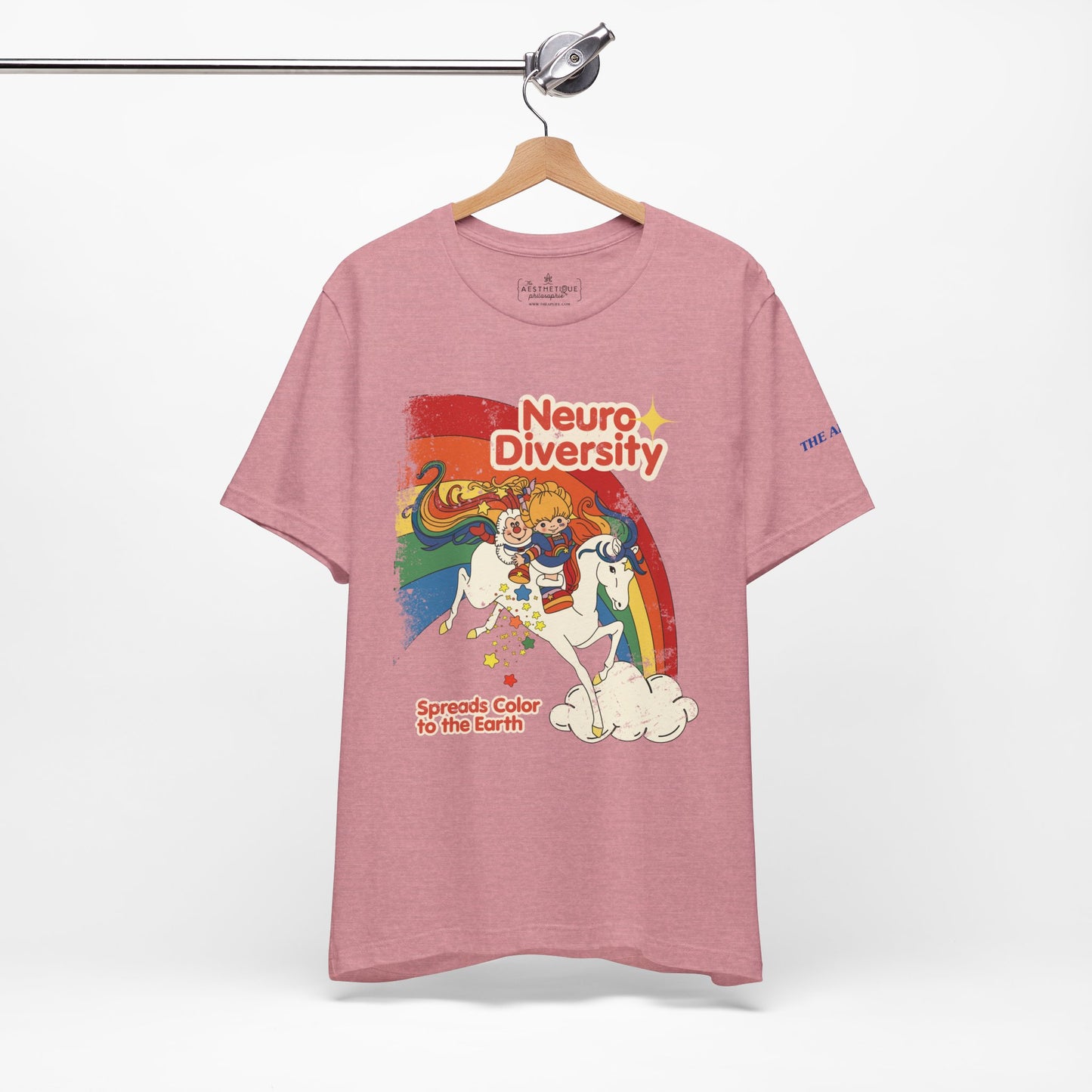 Neurodiversity Spreads Color to the Earth - Adult Unisex Jersey Short Sleeve Tee