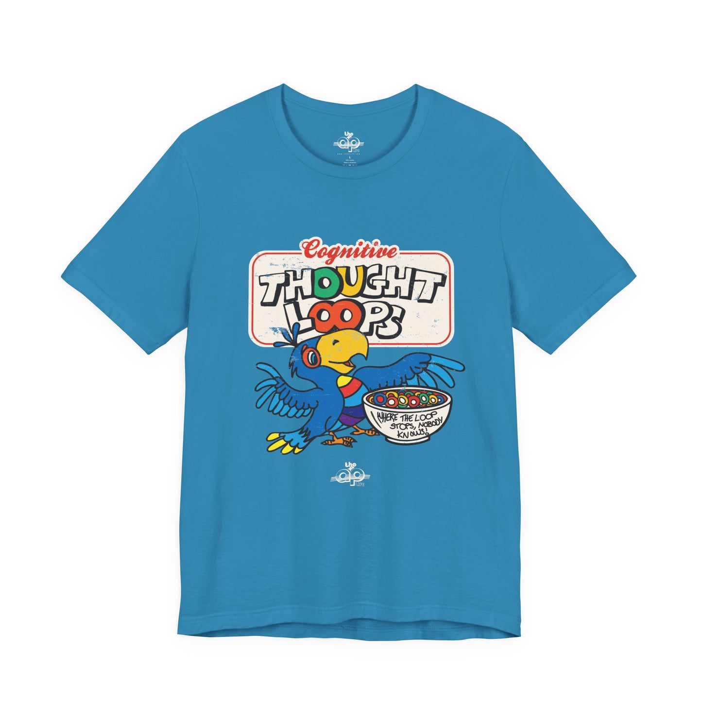 Cognitive Thought Loops - Where the Loop Stops, Nobody Knows - Adult Unisex Jersey Short Sleeve Tee
