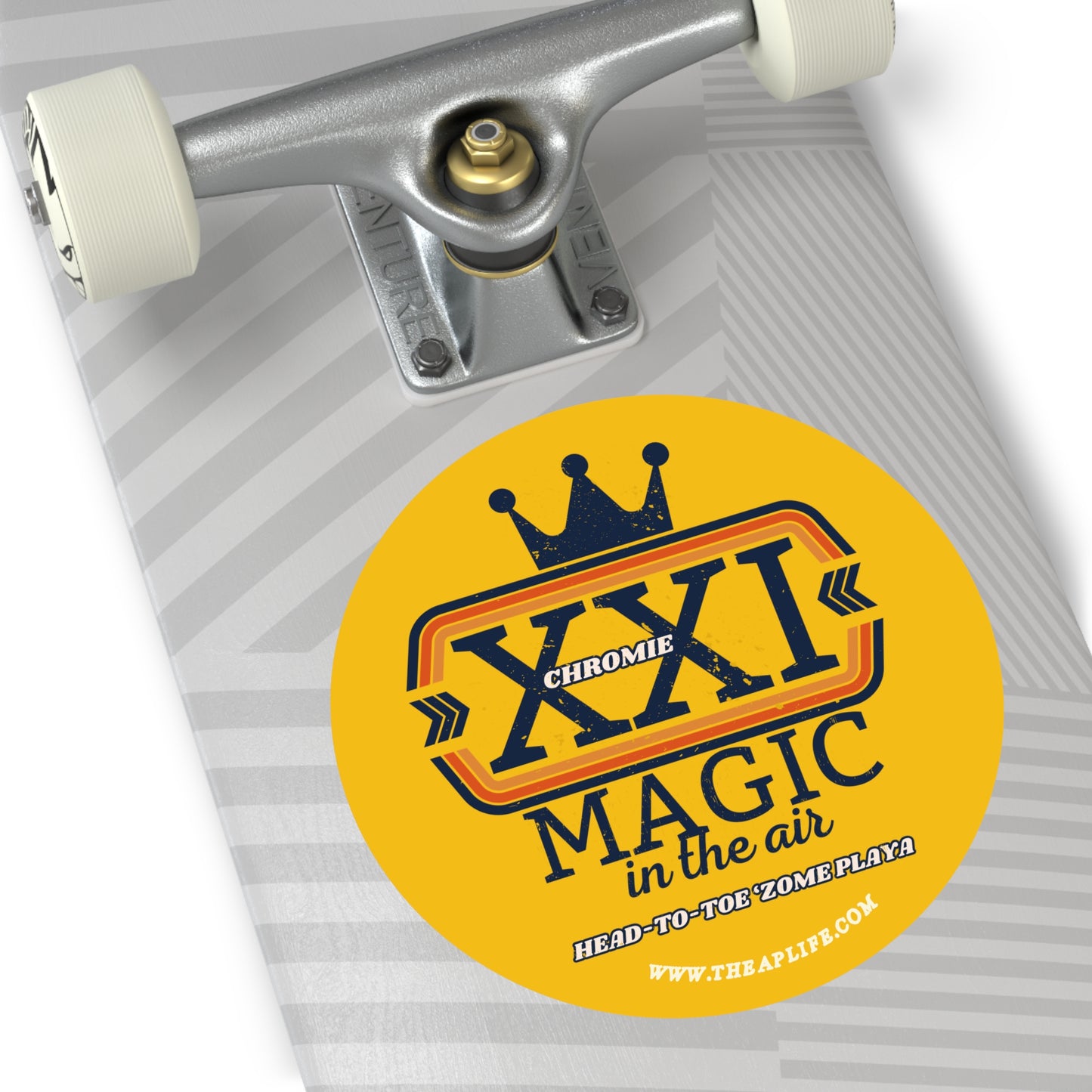 21 Chromie Magic in the Air (Head-to-Toe 'Zome Playa) - Round Vinyl Sticker