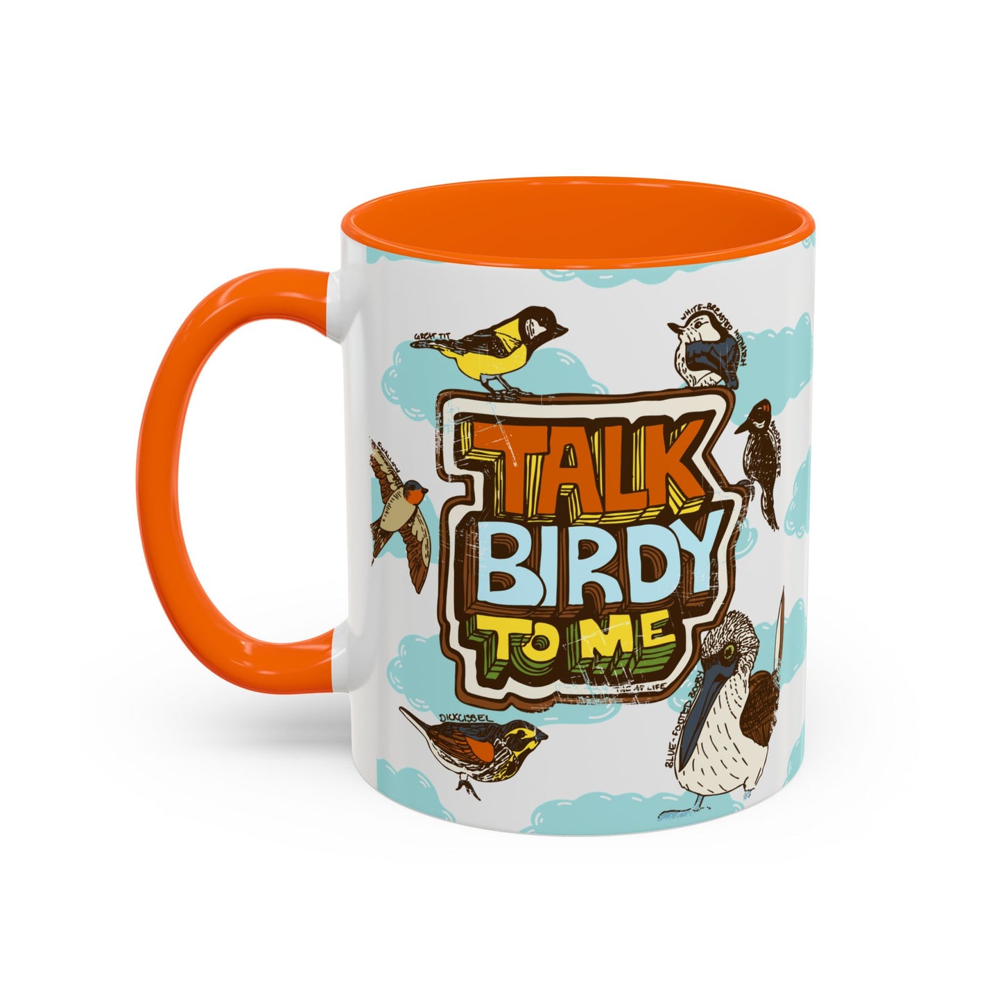 Talk Birdy to Me - Accent Coffee Mug (11, 15oz)