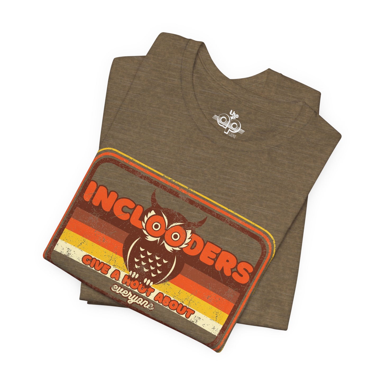 Inclooders Give a Hoot About Everyone - Adult Unisex Jersey Short Sleeve Tee