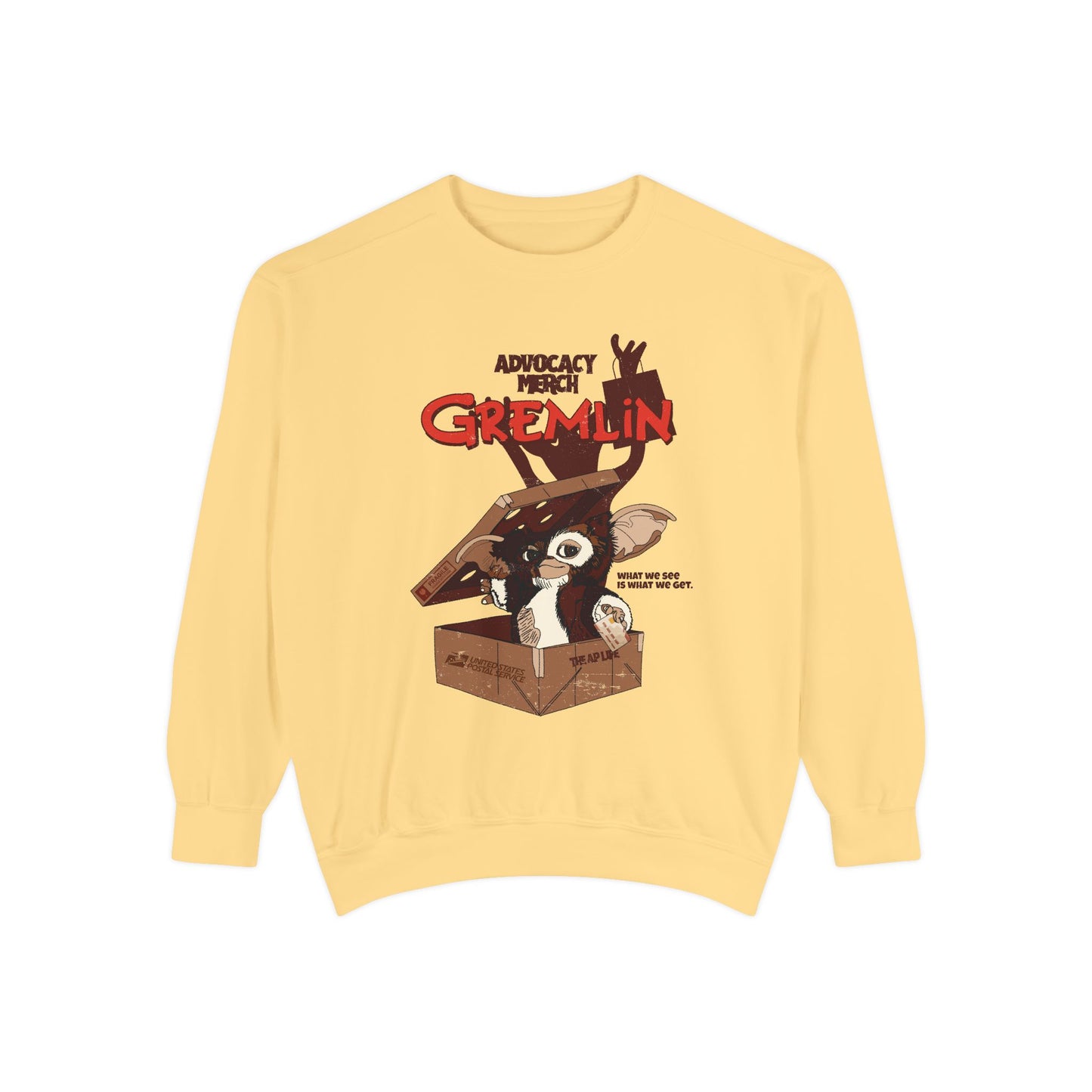 Advocacy Merch Gremlin - Adult Unisex Garment-Dyed Sweatshirt