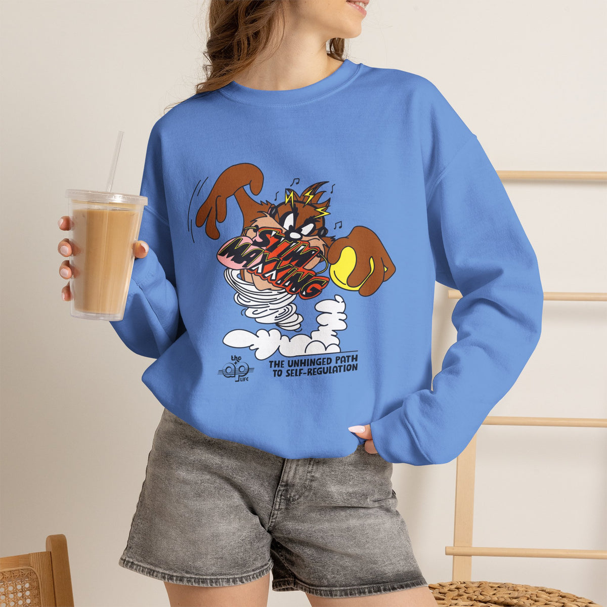 Stim-Maxxing - The Unhinged Path to Self-Regulation - Adult Unisex Heavy Blend™ Crewneck Sweatshirt