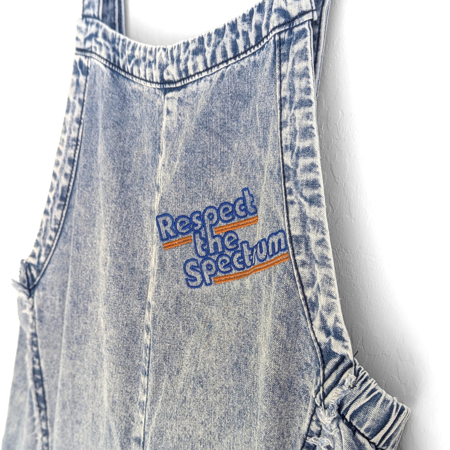 Women's Respect The Spectrum Acid Washed Jumpsuit/Romper/Overalls