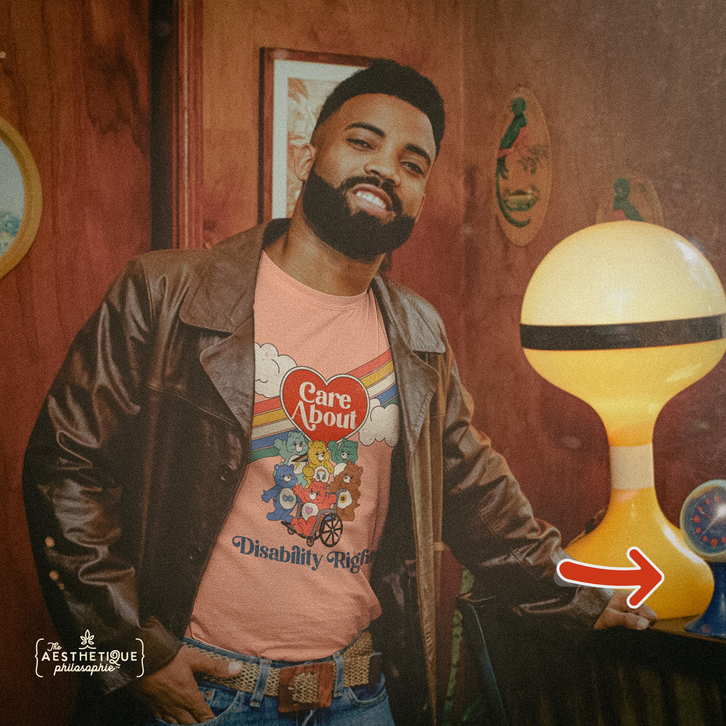 Care About Disability Rights - Retro 80s Vibe - Unisex Jersey Short Sleeve Tee