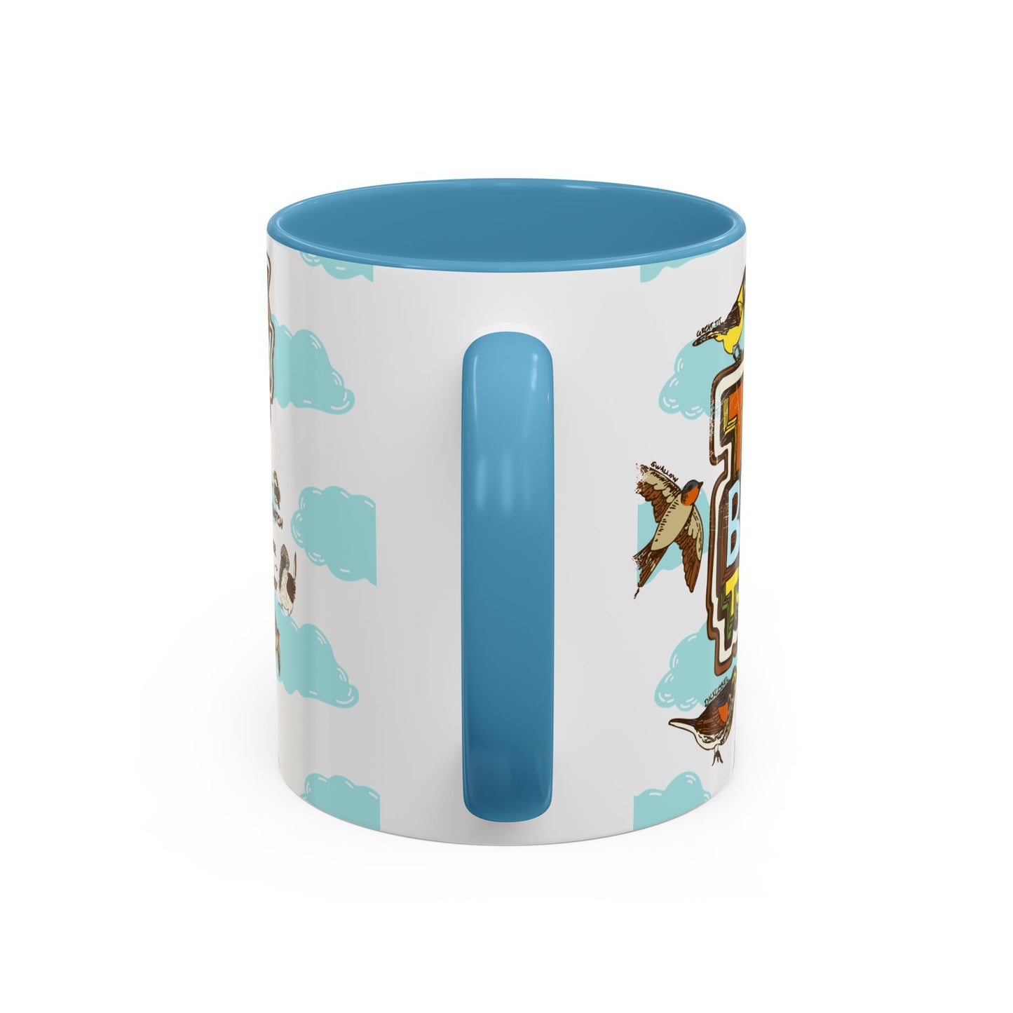 Talk Birdy to Me - Accent Coffee Mug (11, 15oz)