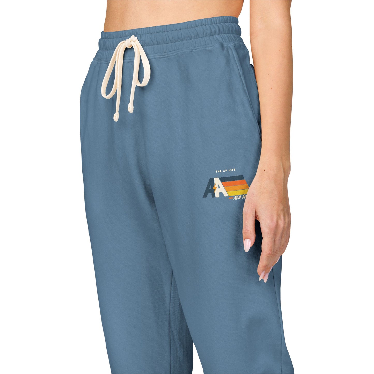 Autism Advocate - Retro Vibe - Adult Unisex Fleece Joggers