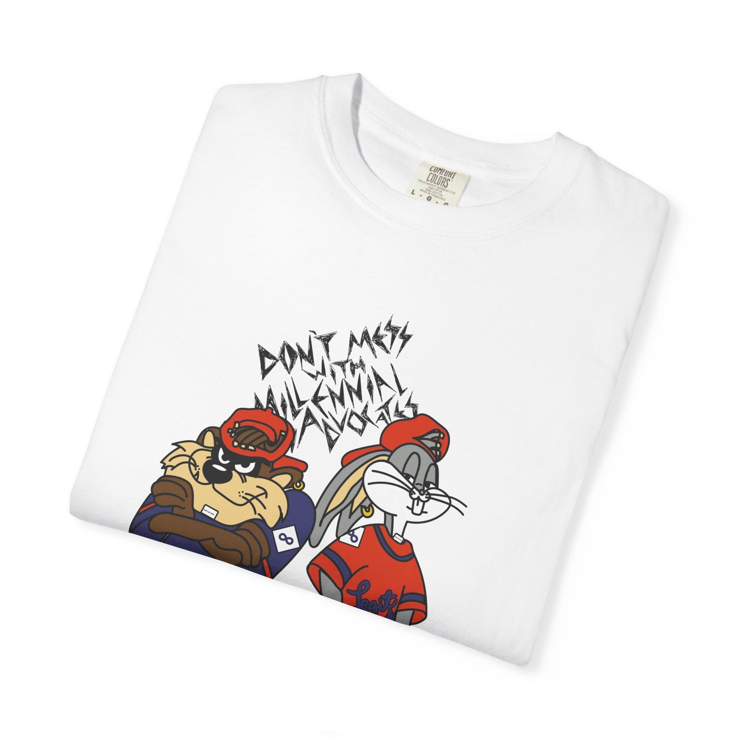 Don't Mess with Millennial Advocates - Bugs & Taz- Comfort Colors Adult Unisex Garment-Dyed T-shirt