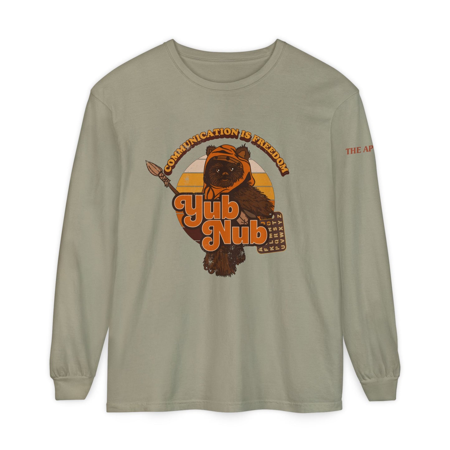 Communication is Freedom - Yub Nub - S2C - Adult Unisex Garment-dyed Long Sleeve T-Shirt