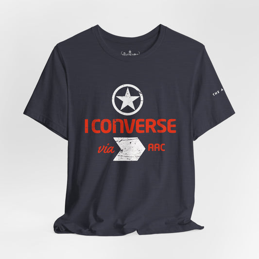 I Converse Via AAC - Unisex Jersey Short Sleeve Tee