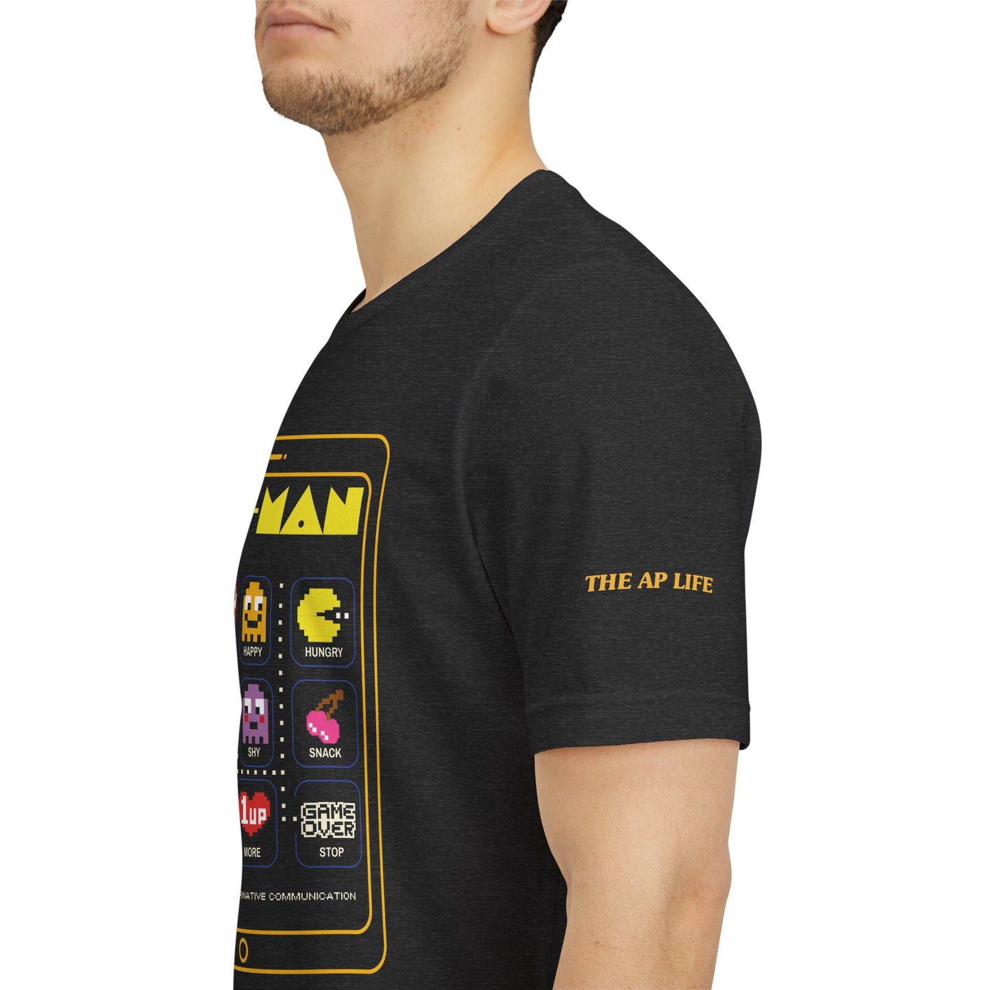 AAC Man - Communication - Retro Gaming Style - Adult Unisex Jersey Short Sleeve Tee