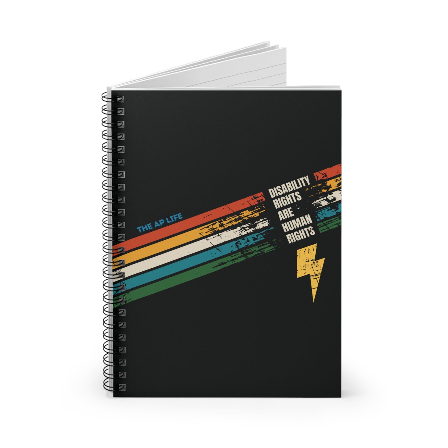 Disability Rights Are Human Rights - 6" x 8" Lined Spiral Notebook