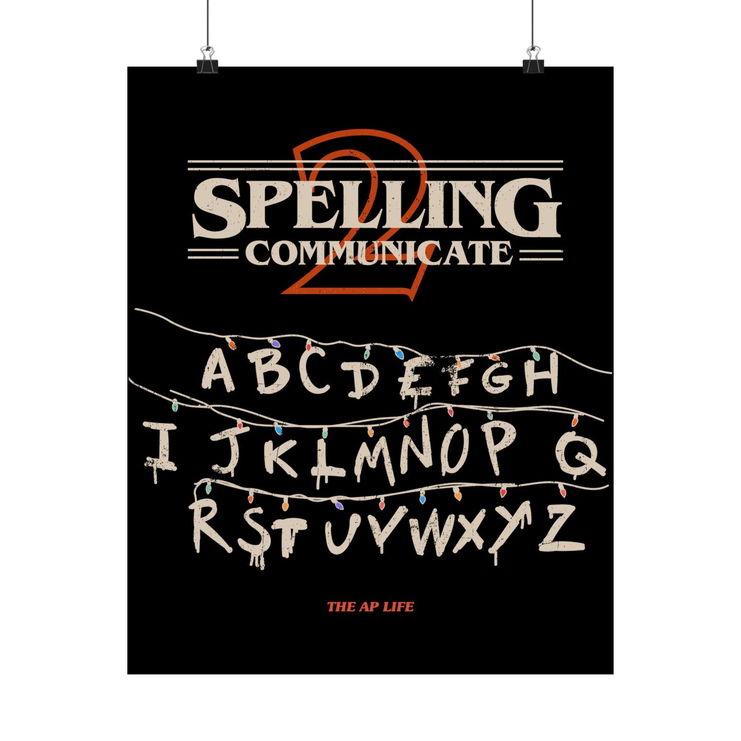 Spelling to Communicate - S2C - Matte Vertical Poster